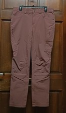 Duluth Dry on the Fly Pants Womens 14x31 Pink Nylon Slim Leg Convertible Hiking