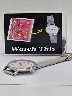 #ad #ad Magic Trick quot;Watch Thisquot; Playing Card Transforms into Watch Close Up Illusion $24.95