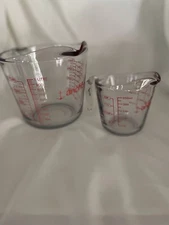 Anchor Glass Measuring Cups Set of 2