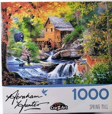 Spring Mill Abraham Hunter 1000 pc 27" X 20" Jigsaw Puzzle Cra-Z-Art