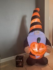 4FT Halloween Inflatables Blow Up Ghost w/ LED Light Outdoor Yard Decoration