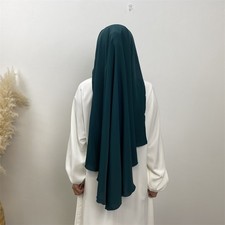 Full Cover Prayer Khimar Women Hijab Muslim Headscarf Overhead Niqab Burka Amira