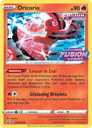 Oricorio SWSH168 SWSH: Sword & Shield Promo Cards