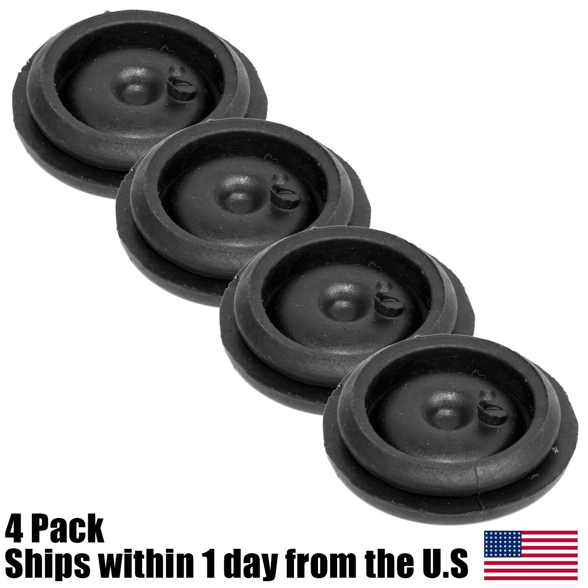 8 Pack Rubber Grease Plugs For Trailer Hub Dust Caps - Fits Dexter & EZ Lube Axles, 1-1/8" Hole, Replacement For Part #28-1 & 85-1 - View #7