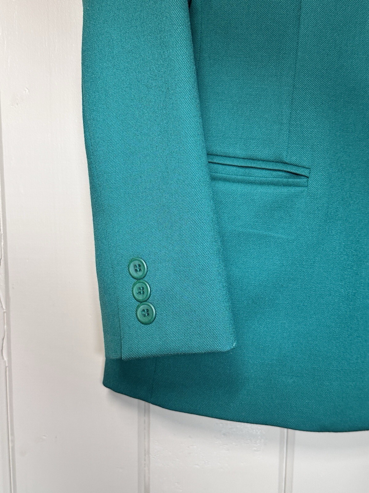 Pendleton 100% Virgin Wool Blazer Christmas GREEN… - image 6