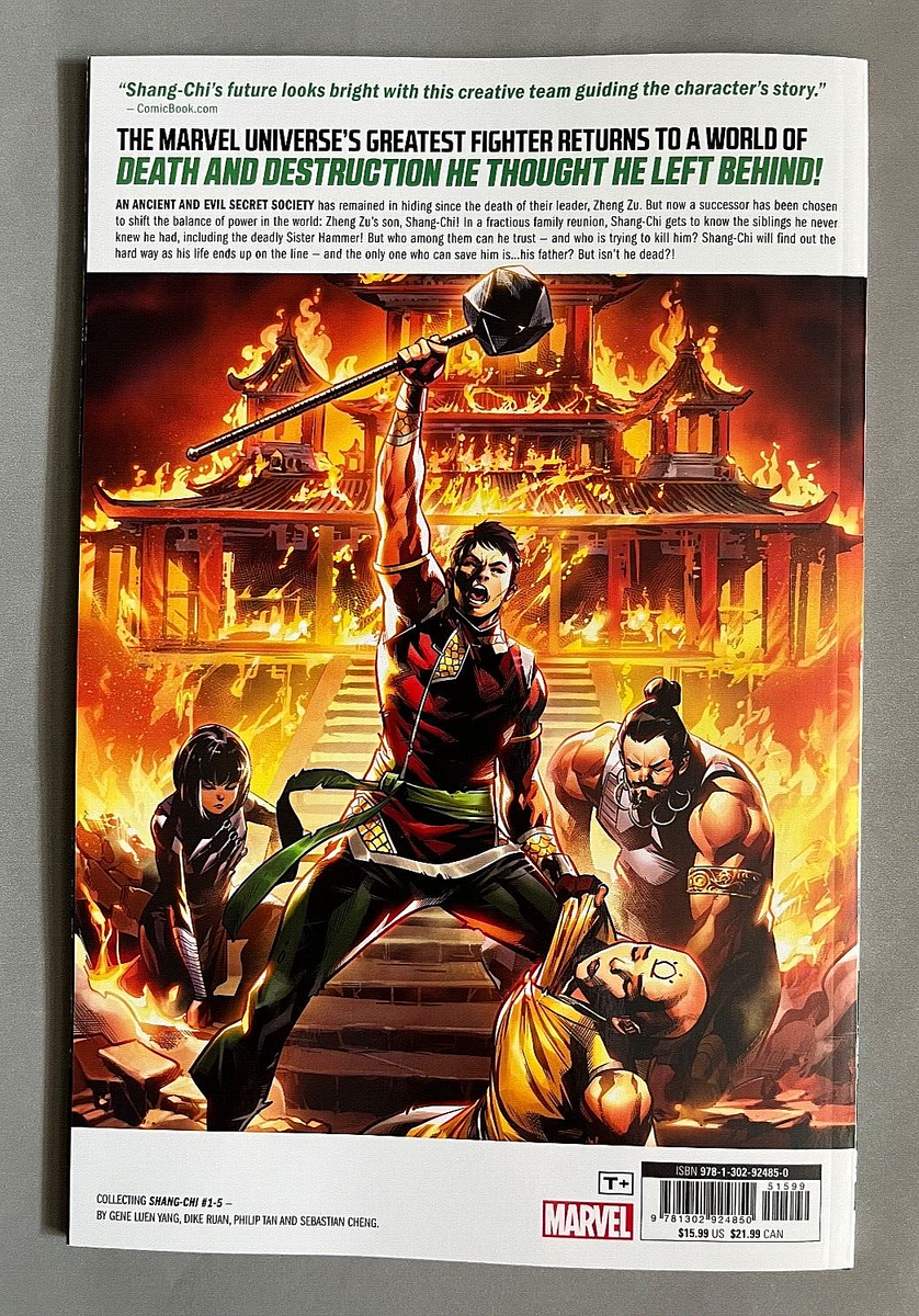 SHANG-CHI VOL BROTHERS SISTERS TPB 2020 FIRST PRINTING UK