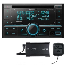 KENWOOD DPX505BT AM FM CD Bluetooth Stereo + SiriusXM Satellite Tuner Bundle
