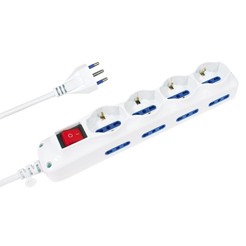 Presa Multipla con Interruttore NOVA LINE CE74/4C