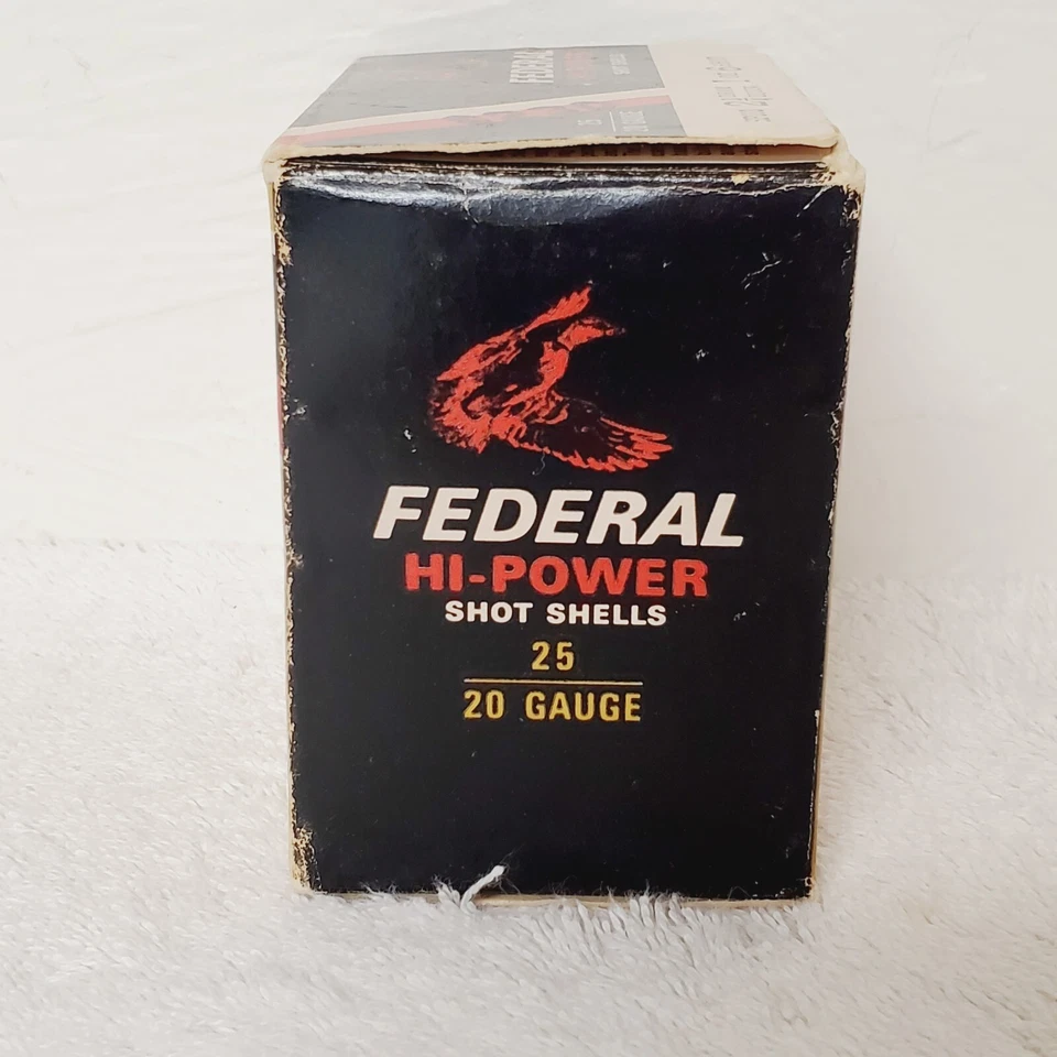 Federal Hi Power 20g Shell Shot Duck Waterproofed Paper Collector's EMPTY BOX - Image 2 of 4