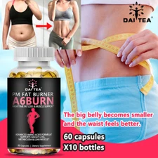DAITEA Fat Burner PM Night Time Weight Loss Diet Pill Supports Lean Muscle