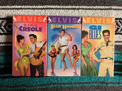 Elvis Presley VHS Lot (3 Tapes) New Sealed GI Blues-King Creole-Blue Hawaii