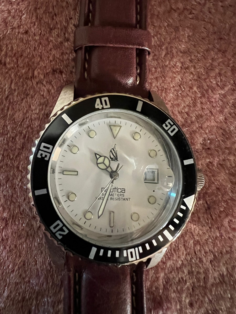 Vintage NAUTICA Divers Watch Nautica Vintage Diver Watch 50 Meters. Indiglo. Rare | eBay main image 4