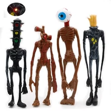 Siren Head Toys Action Figure(4pcs),Model Doll Gift for Kids Halloween Thanks...