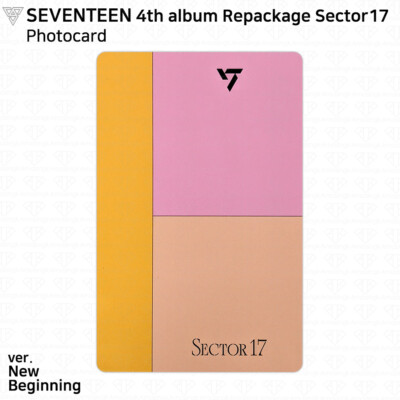 SEVENTEEN 4th Album Repackage Sector17 Official Photocard
