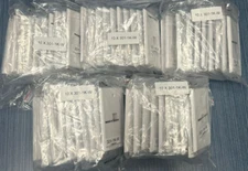 50 Pack Lot - Keystone 1 Hole Port Jack Wall Face Plate Network CAT5e CAT6 White