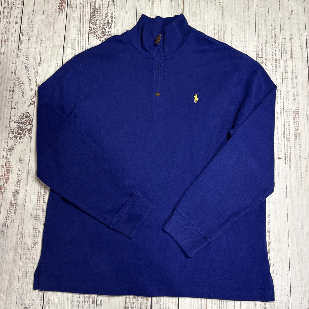 Polo Ralph Lauren Men's Yellow 1/2 Zip Features for sale | eBay