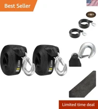 DC Cargo Boat Winch Strap Set | Enduring 2" x 20' Straps with Lifetime