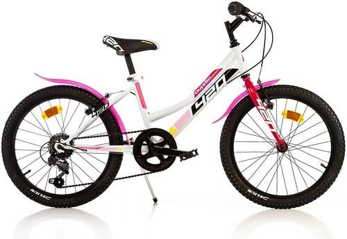 BICICLETTA 20 420D MTB 6 SPEED BIANCO E ROSA PER RAGAZZA DA 8 A 10 ANNI  DINO | eBay
