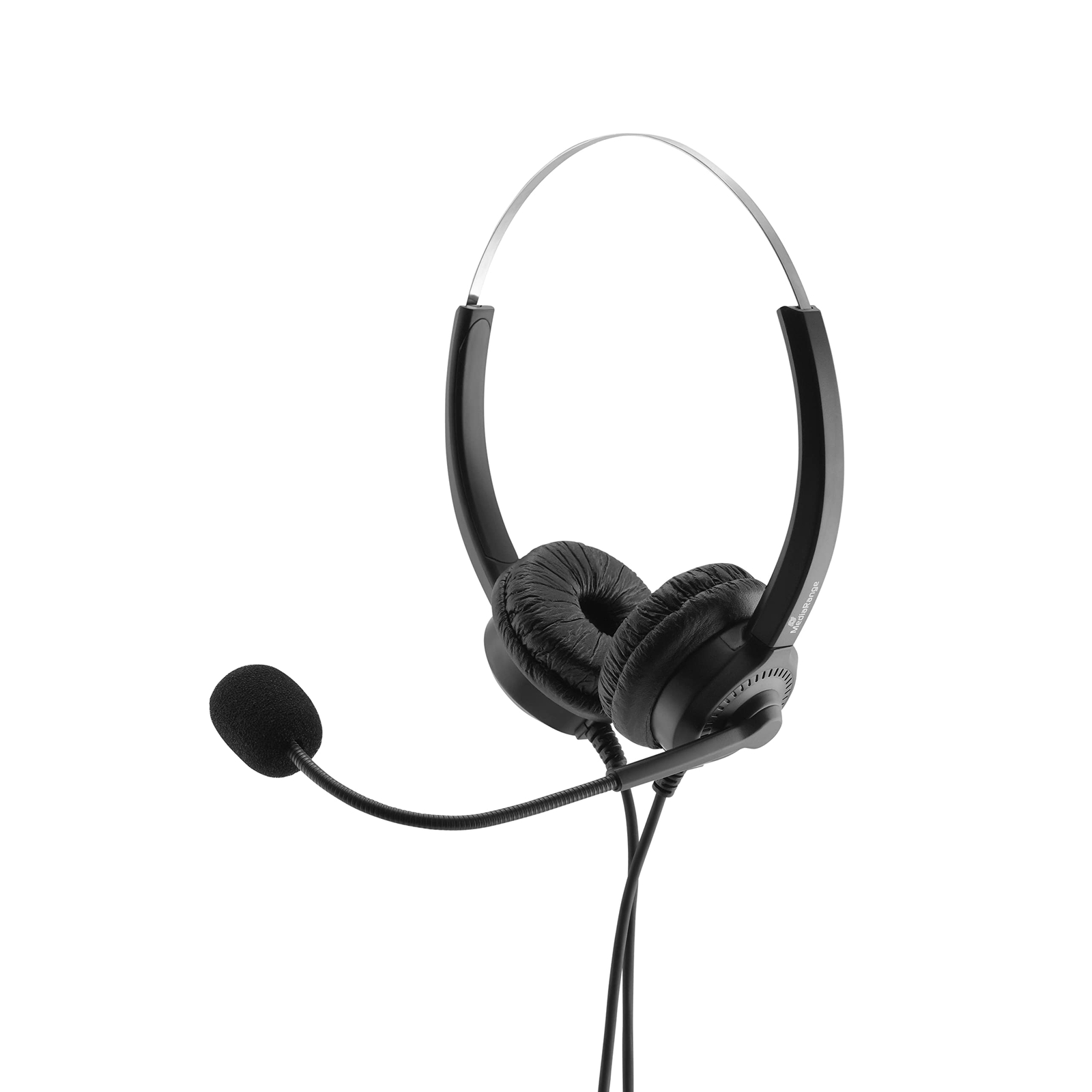 MediaRange kabelgebundenes Stereo-Headset mit Mikrofon und Bedienungsfunktion, s