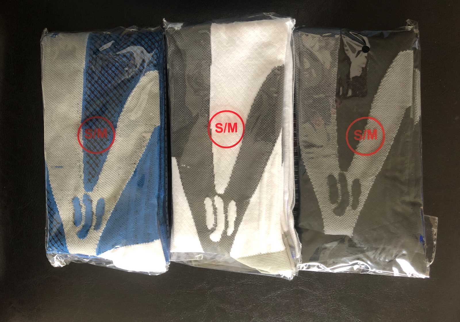 Compression Socks 3 Pair! Calf Leg Support Brace Size S/M For Men Women-image
