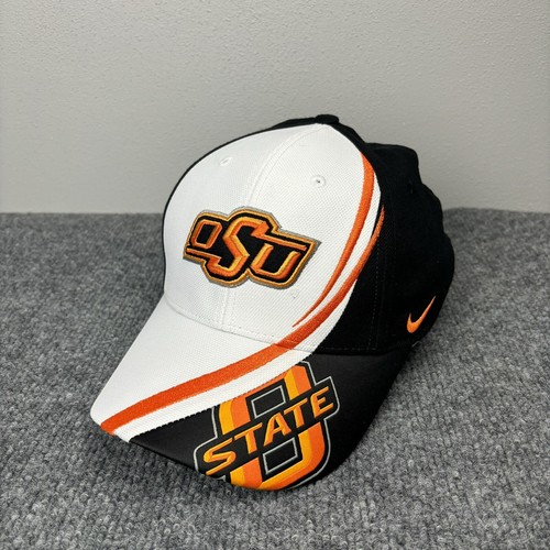 Oklahoma State OSU Nike Team Coach Embroidered Swoosh Dri-Fit One Size Hat NCAA - Picture 2 of 13