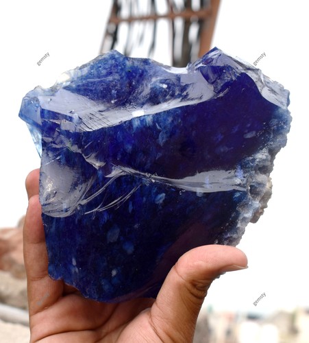 7520 Carat Deep ocean blue Andara volcanic crystal Huge CERTIFIED Loose Gemstone - Picture 2 of 13
