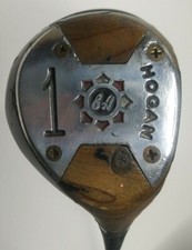 Vtg BEN HOGAN 1 Wood RH Dura Ply SPEED SLOT 102 steel shaft Black