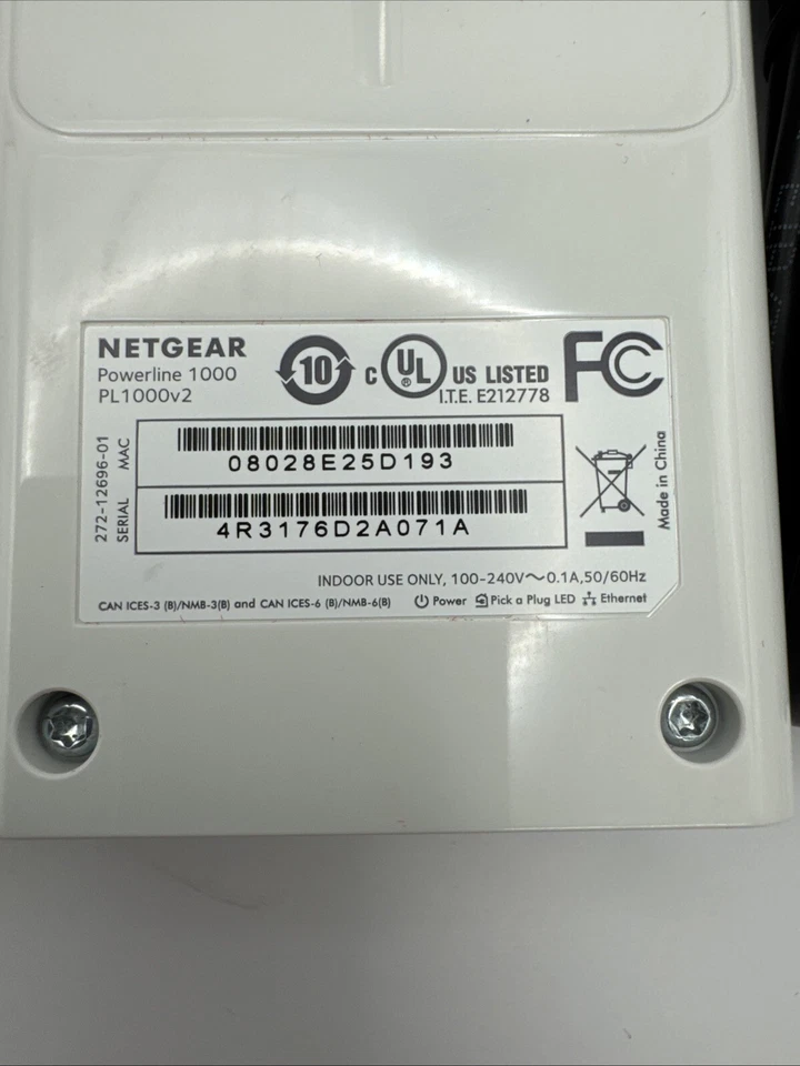 (2) Netgear Powerline 1000 PL1000 Network Extender 1000Mbps OEM Tested - Image 3 of 4
