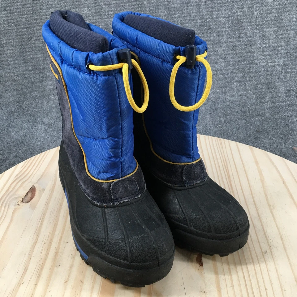 Columbia Boots Youth 5 Bugabarn Jr Invierno Nieve BY1192-480 Pato Azul Cordón Foto 3 de 4