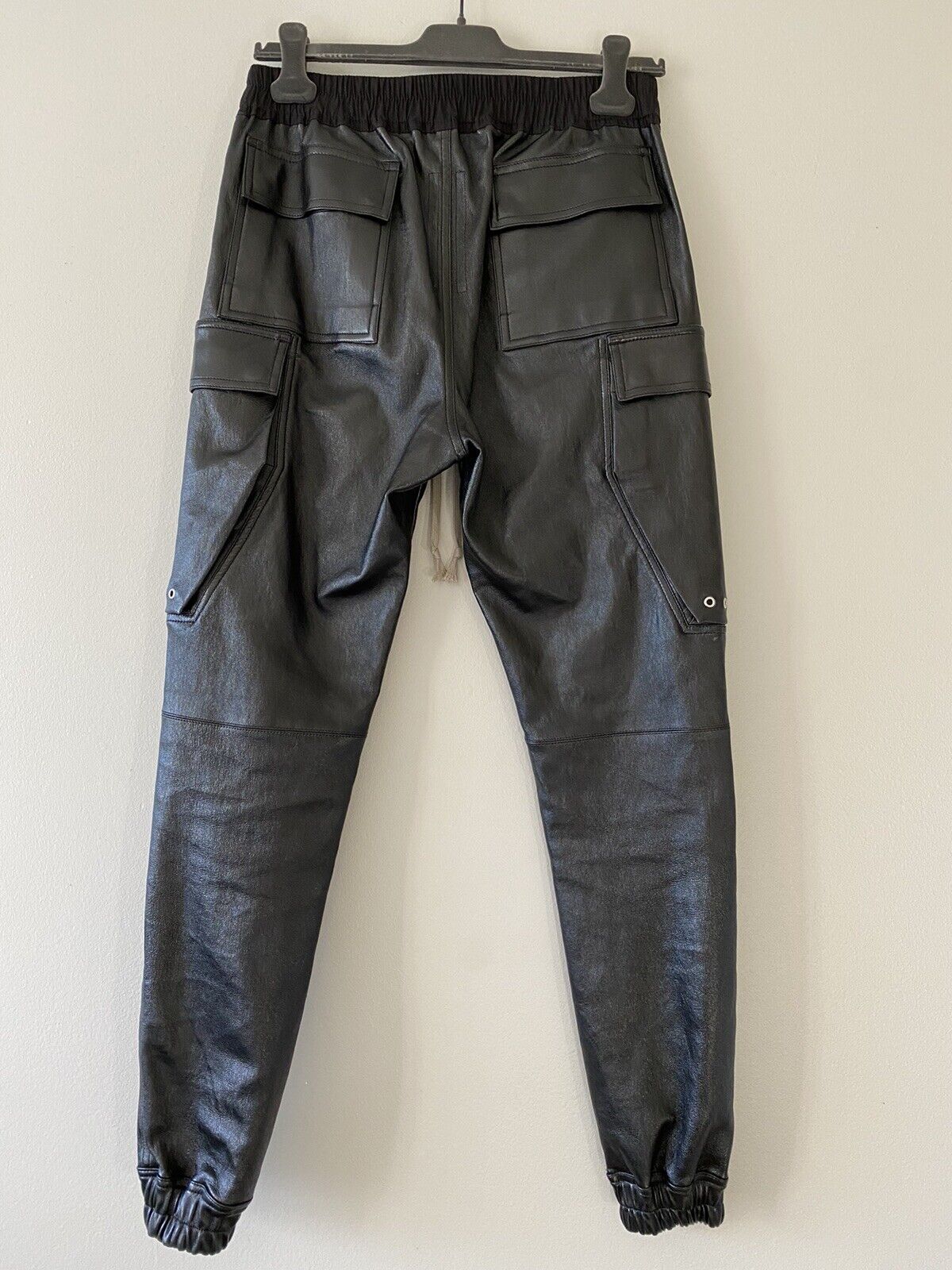 Rick Owens Larry F/W 19 Leather Cargo Joggers