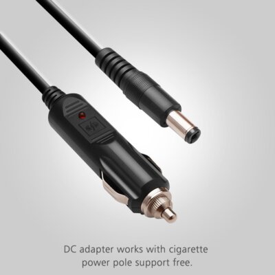 12V 24V DC Car Cigarette Lighter Male Plug Charger Adapter Power Cable