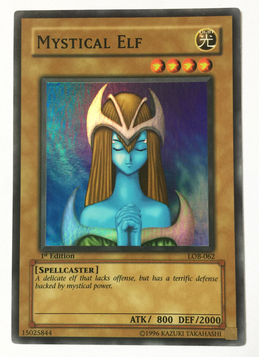 Yugioh Mystical Elf LOB-062 1st Edition Rare Yugioh Mystical Elf LOB-062 1st Edition Rare