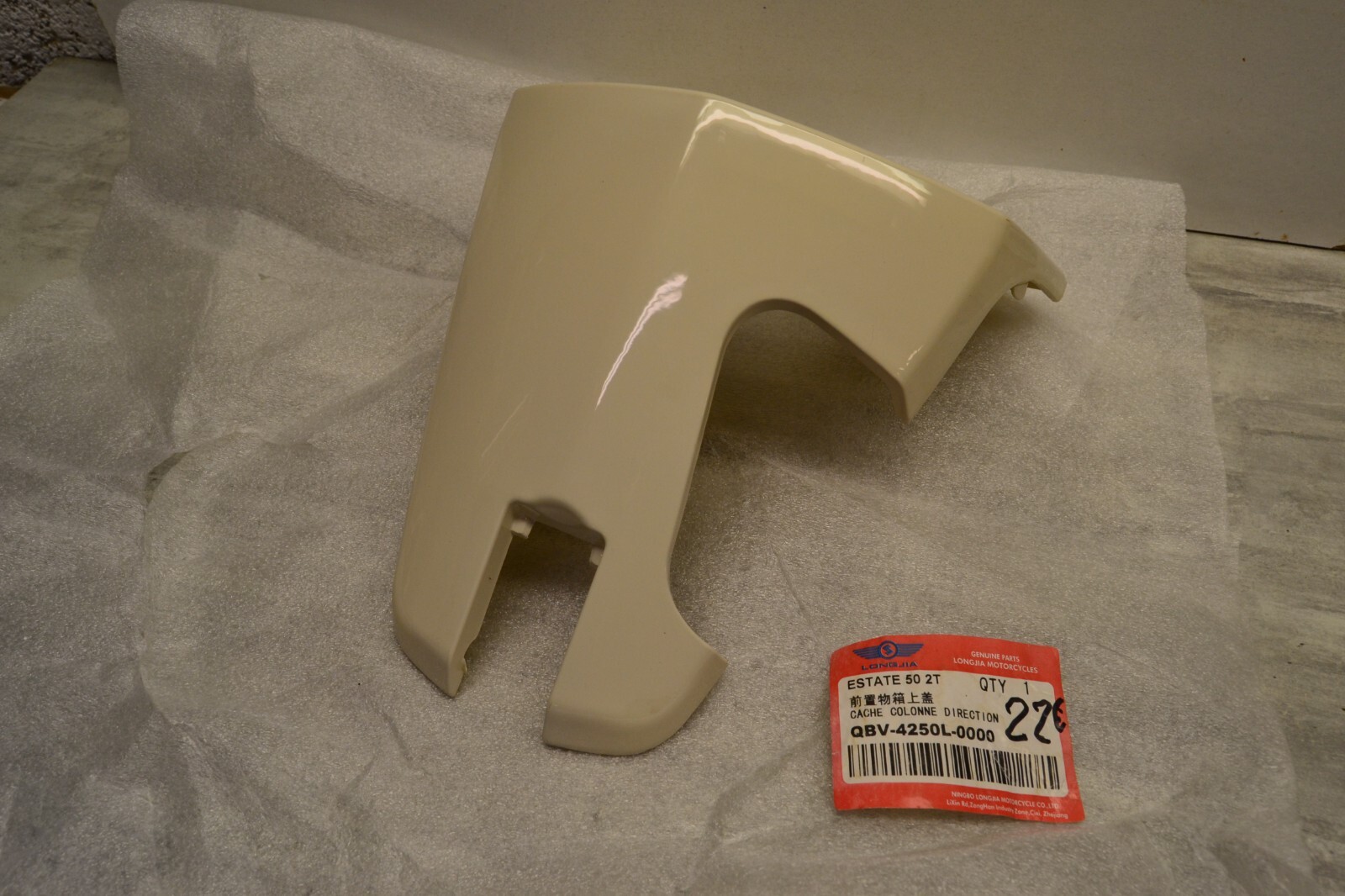 Carénage avant Estate 50 125 Otto qbv-4250L-0000 d'origine en ABS noir