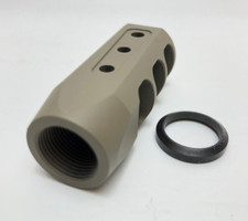 223 STEEL Muzzle Brake  washer 1/2-28 CERAKOTE FDE- FLAT DARK EARTH