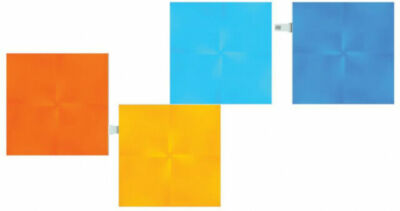 Nanoleaf Canvas 4 Add On Light Squares Canvas Expansion Pack - 4 Pieces