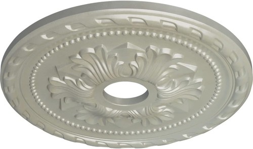 20 7/8" Decorative Ceiling Medallion in Hand-Painted Copper - Easy Installation - Picture 4 of 24
