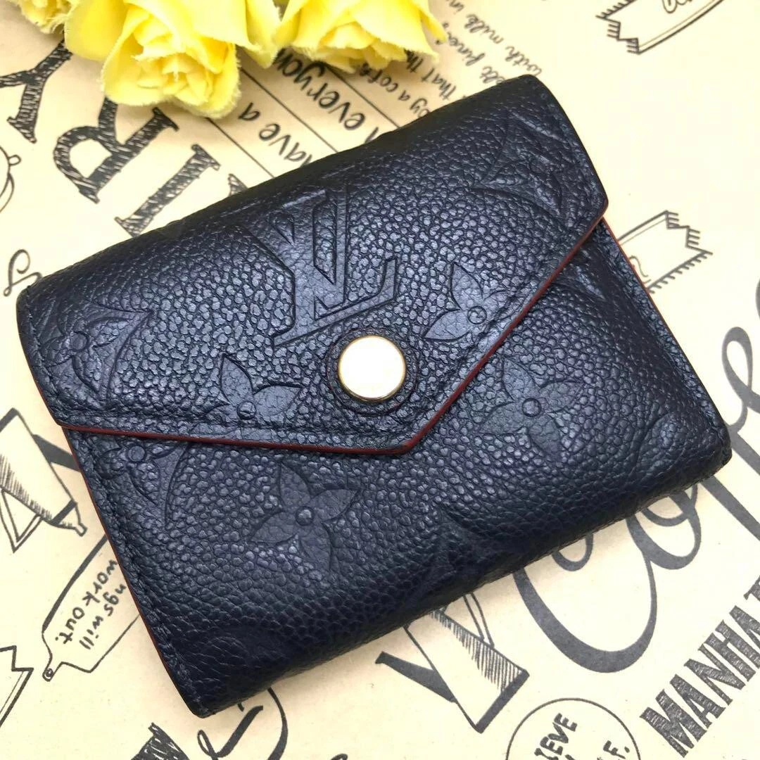 LOUIS VUITTON Authentic Women's Amplant Mini Wallet Trifold