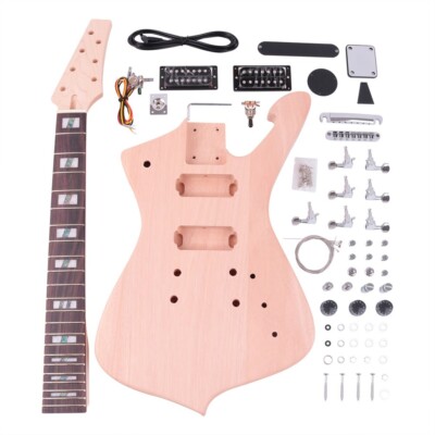 2025 DIY 7 Seven String Electric Guitar Kit Mahogany Body Rosewood ...