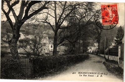 Old postcard Rochecorbon - La Rue Neuve (227075)