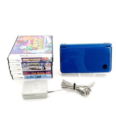 Nintendo DSi XL Handheld System Midnight Blue Handheld Bundle w/ Games  Charger 45496719005| - Main Image
