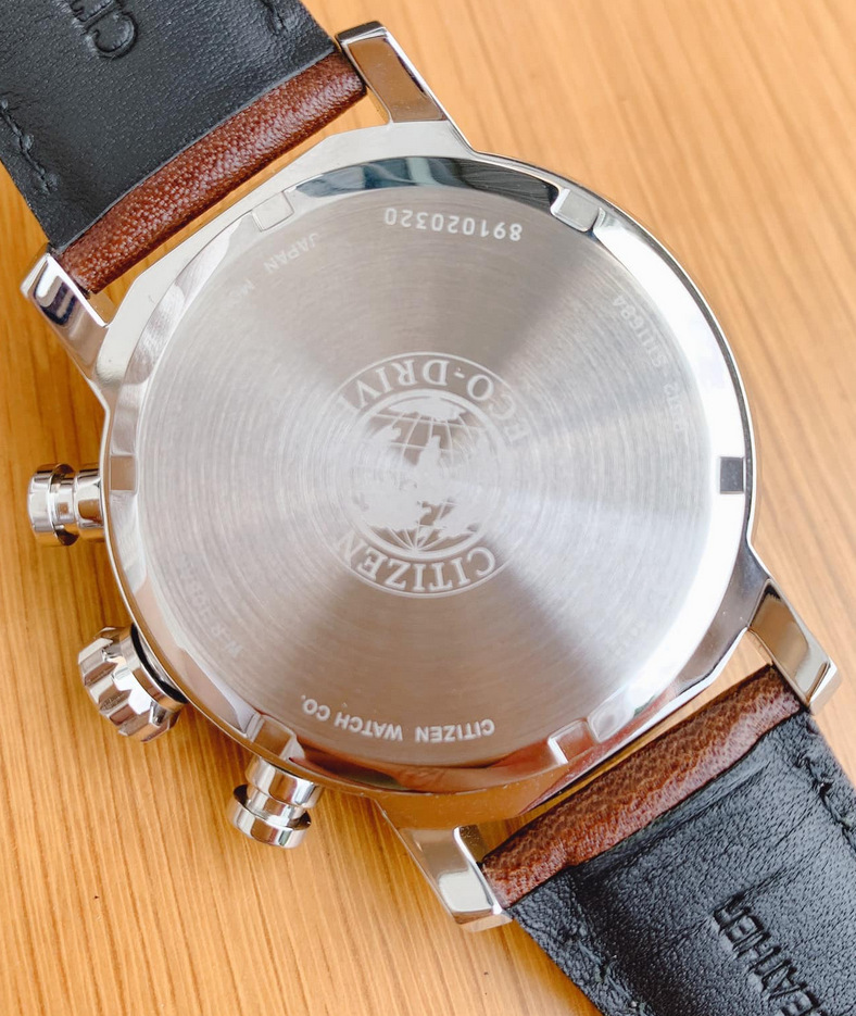 Citizen Brycen Brown Leather Band Eco-Drive Men's Chronograph