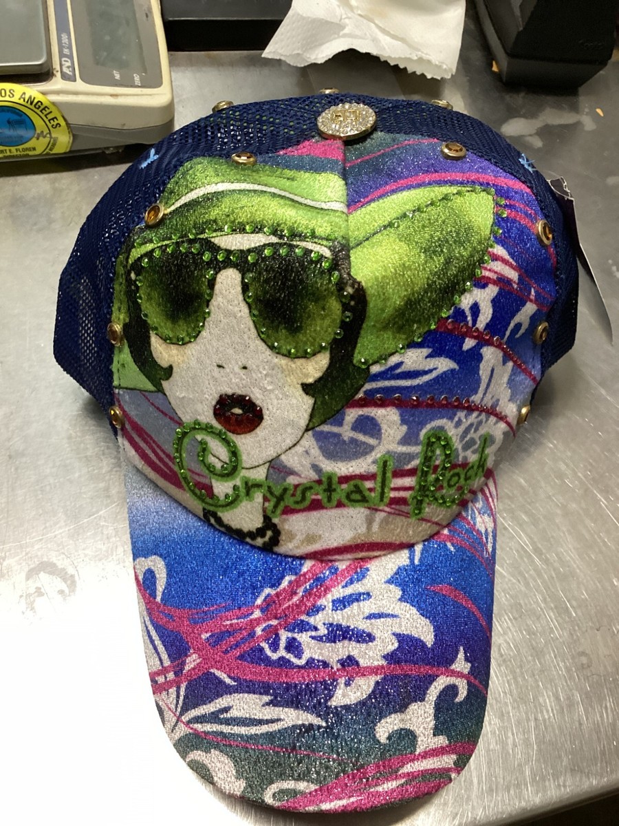 Crystal Rock Baseball Cap Hat Womens Multi Cotton Beaded  display picture 1