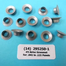 (14) Airloc #5 Series 295250-1 A-Loc Flush Grommets for .041-.121 Panel Aircraft
