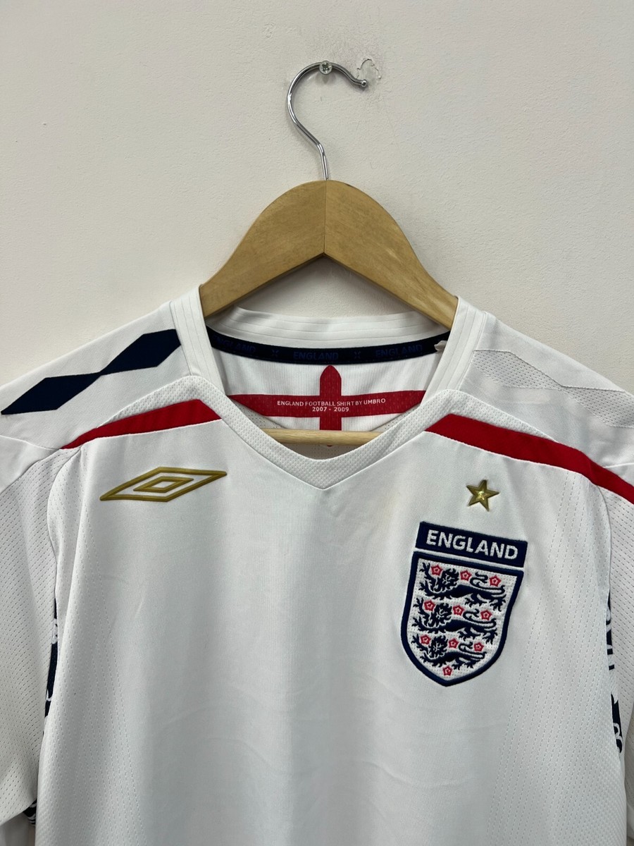 England 2007-09 Away Football Shirt Soccer Jersey Umbro Size