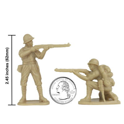 BMC WW2 IWO JIMA Japanese Imperial Soldiers Tan Plastic Japan Army