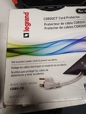 Legrand Wiremold CDBK-15 Corduct 15 ft. Over-Floor Cord Protector Black