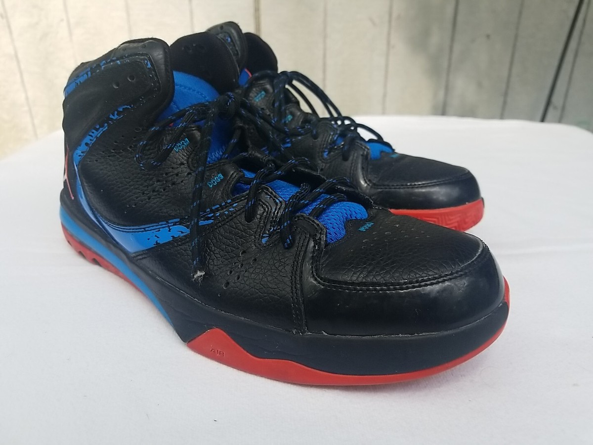 Mens Nike Jordan Phase 23 Hoops Black & Blue Jordan Shoes  display picture 2