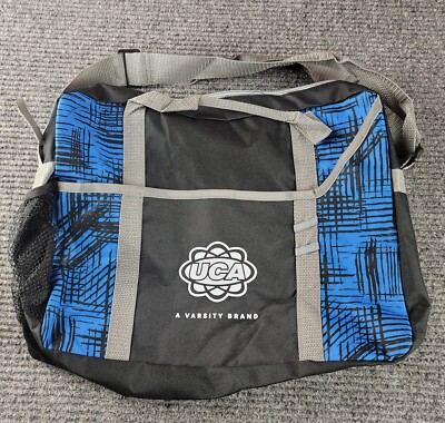 uca varsity Black Blue Cheerleading Small Travel Shoulder Handle Tote Bag  New