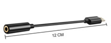 Universal USB C to 3.5mm AUX Headphone Adapter Type C Cable For Android Black