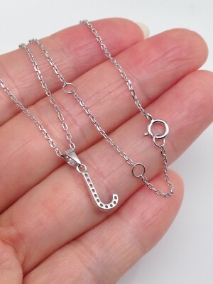 Sterling Silver Letter J Charm Pendant - 925 Silver For Bracelets & Necklaces, Gift For Women